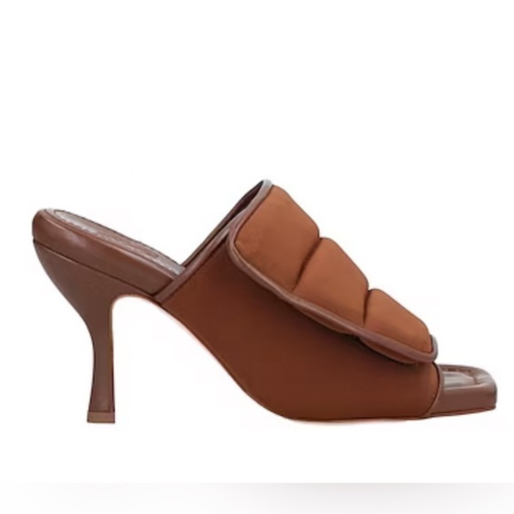 Gia Borghini Size 37 • Brown Cloth Heeled Sandals.